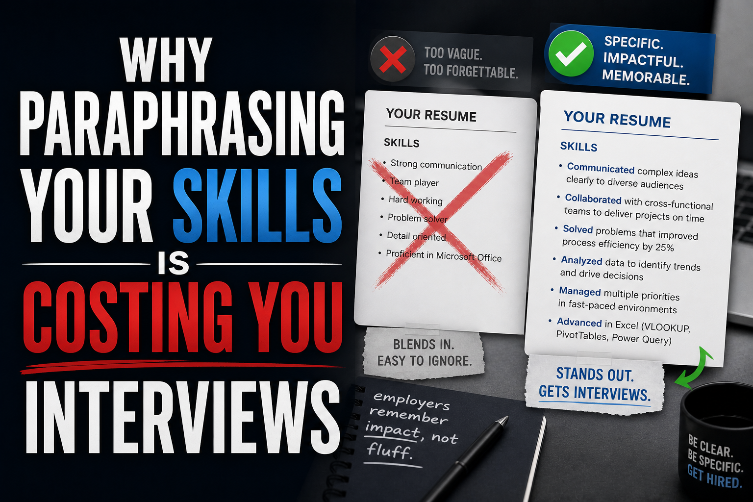 Paraphrasing skills is costing you more than you think